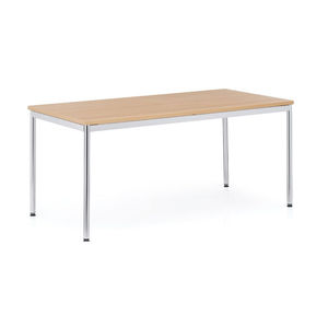 contemporary boardroom table / steel / semicircular / trapezoidal