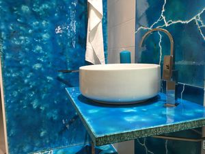 natural stone decorative panel / for interior