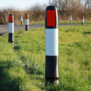 security bollard / plastic / flexible / high