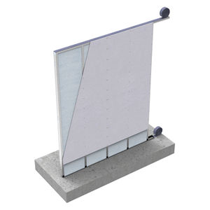 polyester fiber wall / galvanized steel / prefab / with intergrated insulation