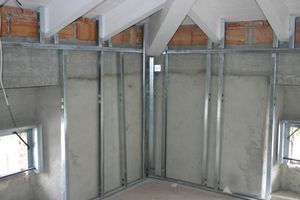 polyester fiber wall / galvanized steel / with modular panels / prefab