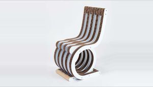 original design chair / wenge / walnut / cardboard