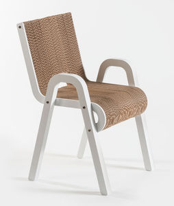original design chair / with armrests / eco-friendly / oak