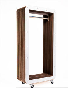 contemporary clothes rack / on casters