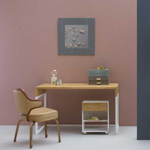 oak desk / steel / Scandinavian design