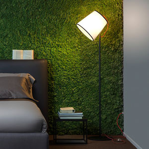 floor-standing lamp / contemporary / cotton / metal