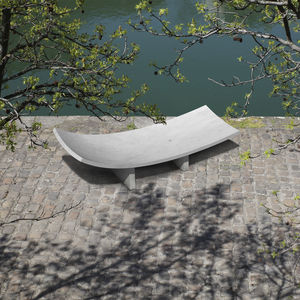 public bench / contemporary / high-performance concrete / fiber-reinforced concrete