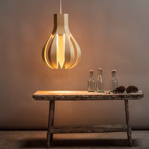 pendant lamp / contemporary / birch / plywood