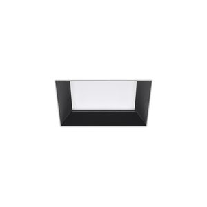recessed downlight / LED / square / sheet steel