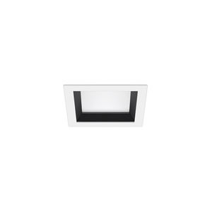 recessed downlight / LED / square / sheet steel