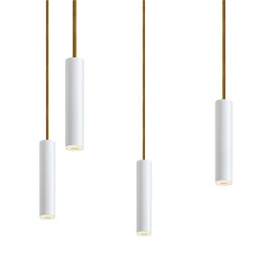 hanging light fixture / LED / round / tubular