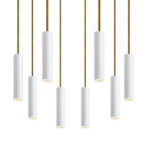 hanging light fixture / LED / round / tubular