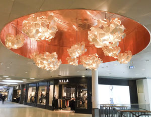 pendant lamp / contemporary / wool / birch