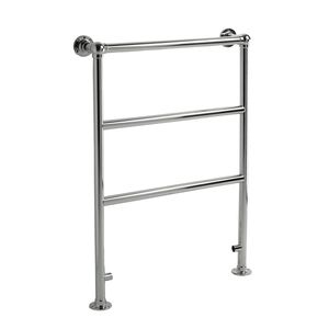 electric towel radiator / hot water / rectangular / brass