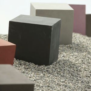 minimalist design stool / concrete / for public areas / for hotels