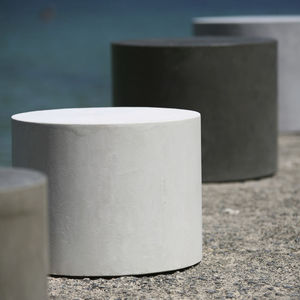 minimalist design stool / concrete / for public areas / for hotels