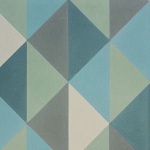 indoor encaustic cement tile / floor-mounted / geometric pattern