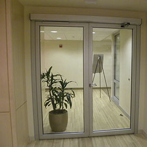 glass partition wall panel / for doors / building / transparent
