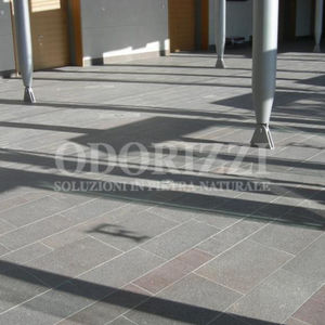 outdoor tile / floor / porphyry / brushed