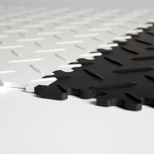 PVC flooring / tertiary / tile / textured