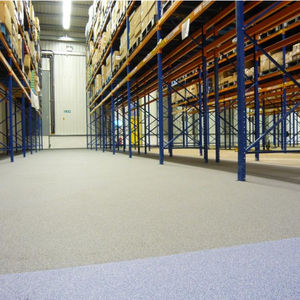 decorative coating / for flooring screed / epoxy / colored