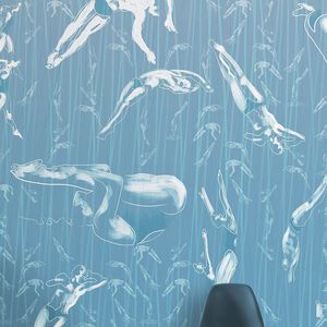 contemporary wallpaper / cellulose fiber / urban motif / 3D effect