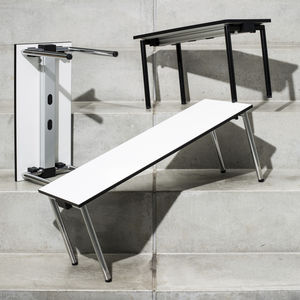 contemporary bench / laminate / folding