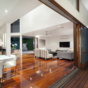 recessed downlight / LED / square / aluminum