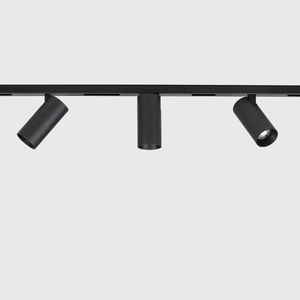 LED track light / round / cast aluminum / lacquered aluminum