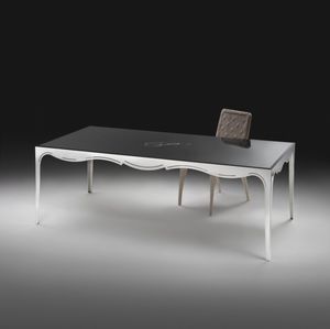 traditional table / wooden / rectangular