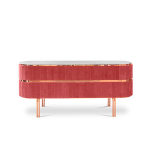 sideboard with long legs / contemporary / polished brass / brass