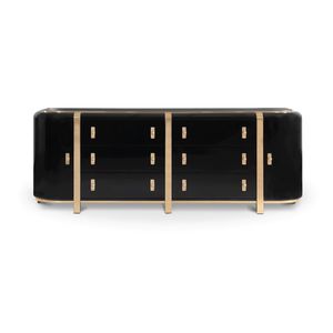 contemporary sideboard / polished brass / copper / brushed brass