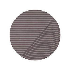 contemporary rug / striped / wool / round