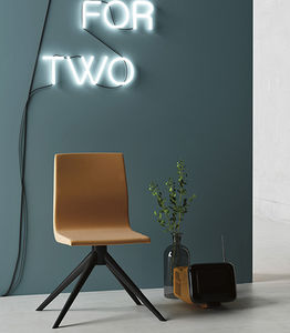 contemporary chair / upholstered / with washable removable cover / fabric