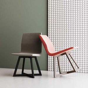 contemporary chair / upholstered / ergonomic / fabric