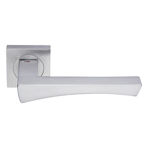 door handle / brass / chrome-plated brass / contemporary
