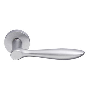 door handle / brass / chrome-plated brass / contemporary