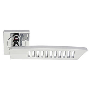 door handle / brass / chrome-plated brass / contemporary