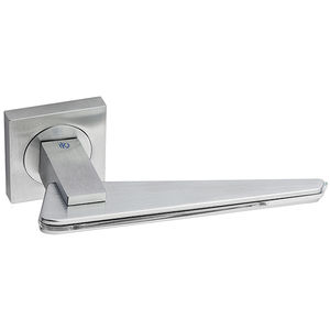door handle / brass / contemporary / chrome