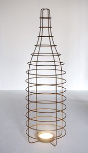 floor-standing lamp / contemporary / wrought iron / LED