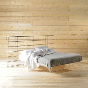 double bed / contemporary / birch / plywood