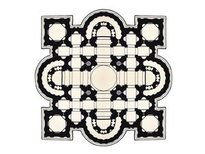 contemporary rug / patterned / wool / rectangular