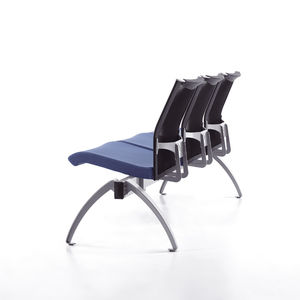 metal beam chairs / fabric / 3-seater / indoor