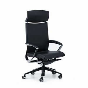 contemporary executive chair / metal / fabric / on casters