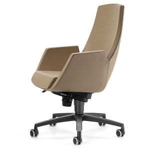 contemporary executive chair / metal / fabric / on casters