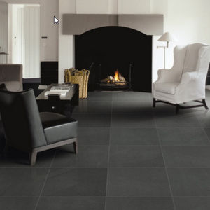 floor tile / porcelain stoneware / plain / polished
