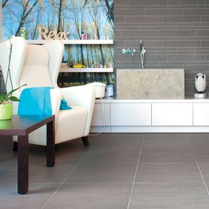 outdoor tile / bathroom / living room / kitchen