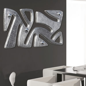 contemporary coat hook / chromed metal / multi-person