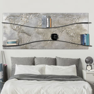 wall-mounted shelf / contemporary / lacquered wood