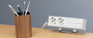 power socket / data / multi-person / wall-mounted